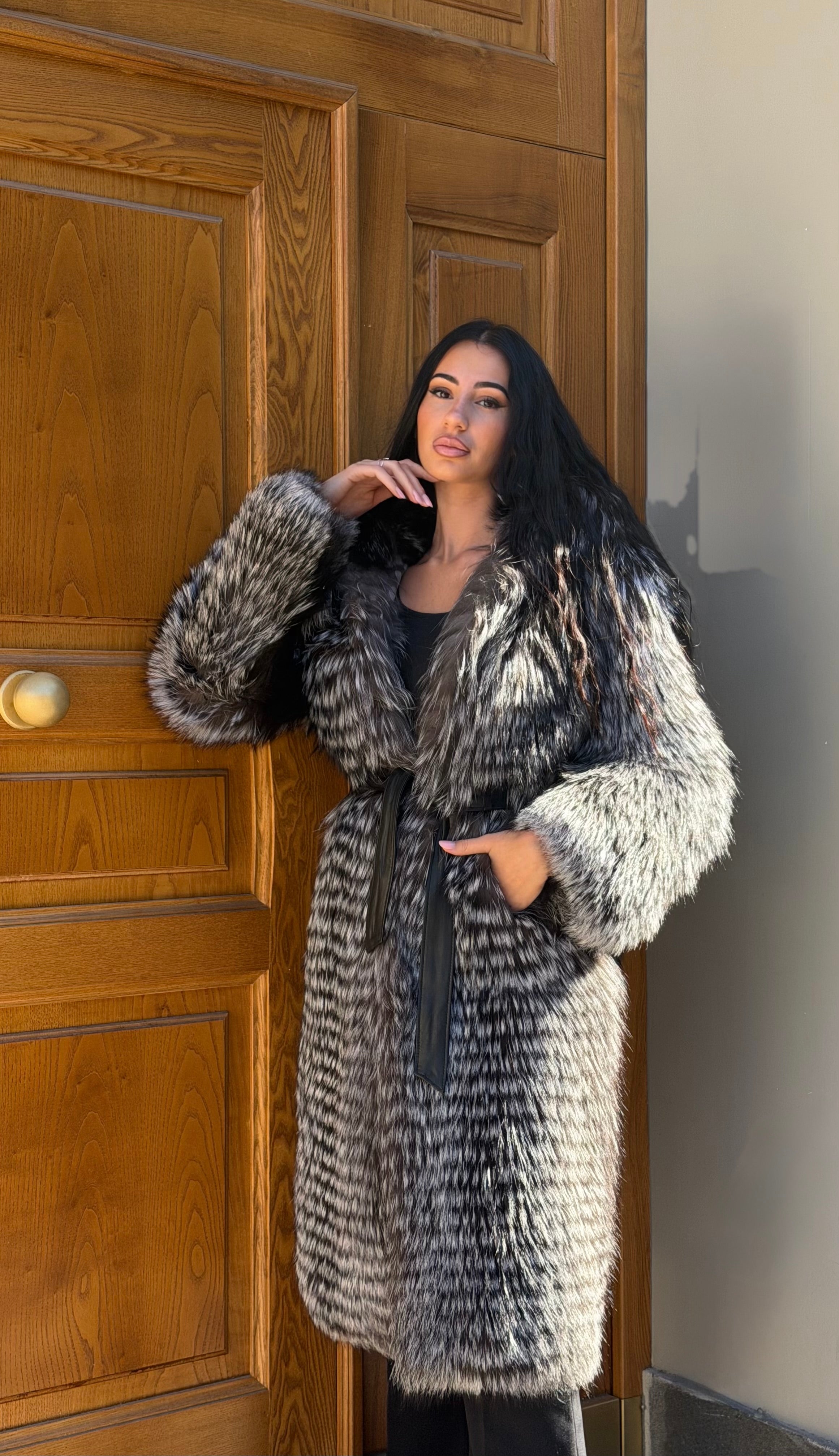 Cappotto volpe argentata